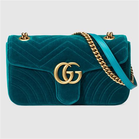 gucci blu velluto|Gucci shoulder bag.